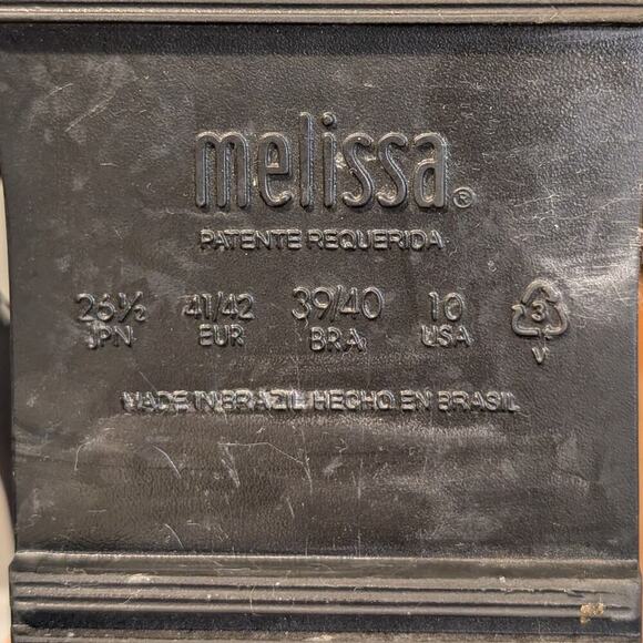 Melissa Platform Sandal Jelly Gladiator Grandpa Preppy Grunge Y2K - Size 10 - Picture 7 of 7